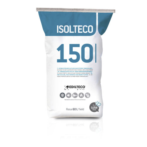 Гидроизолирующая штукатурка - ISOLTECO 150 - EDILTECO Group - изоляционная / длястроительных работ / для стены