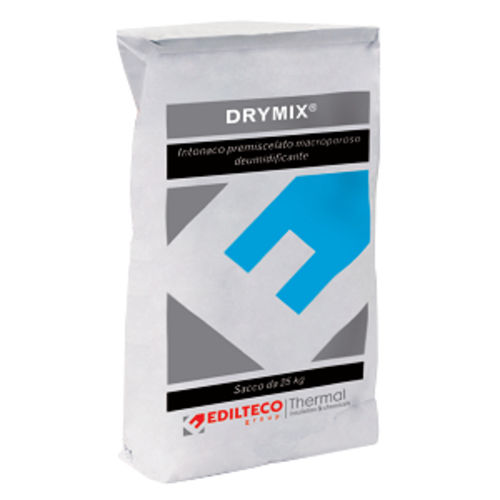 Штукатурка влагопоглощения - DRYMIX - EDILTECO Group - для наружного применения / для гипса / на основе цемента