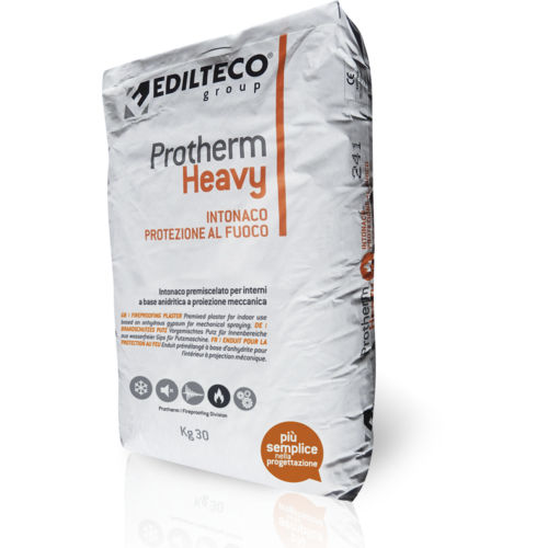 Защитная штукатурка - PROTHERM HEAVY - EDILTECO Group - для стены / из гипса / для зажигания
