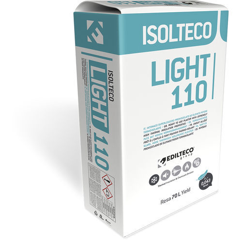 Изоляционная штукатурка - ISOLTECO LIGHT 110 - EDILTECO Group - для интерьера / для перегородки / для проушины