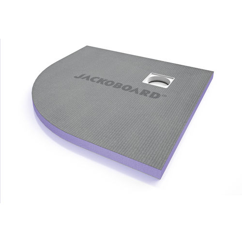 Угловой душевой поддон - JACKOBOARD® AQUA - Jackon Insulation - для облицовки кафелем / ультратонкий / из экструдированного полистирола