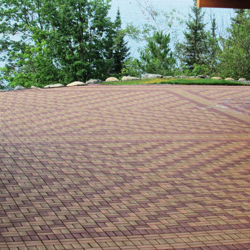 Напольная плитка из композита - PERMEABLE - AZEK Building Products - дренажная / из переработанного материала