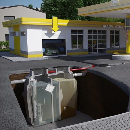 Углеводородный разделитель из железобетона - HYDROSEP®  - Eloy