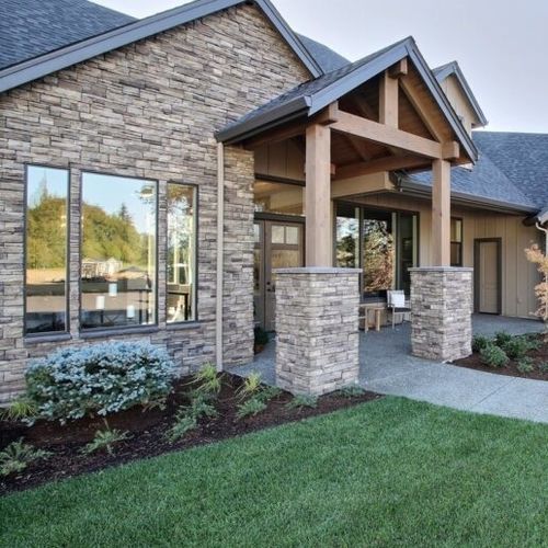 Облицовочная пластина из камня - MOUNTAIN LEDGE - Eldorado Stone - внутренняя / для наружного использования / приклеиваемая