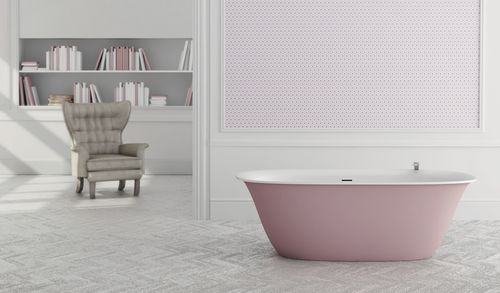 Овальная ванна - BETA ESSENTIAL V1 170x80 - HIDROBOX by absara - отдельностоящая / из Solid Surface / гидромассажная