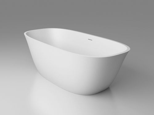Овальная ванна - BETA ESSENTIAL V4 157x74 - HIDROBOX by absara - отдельностоящая / из Solid Surface / гидромассажная
