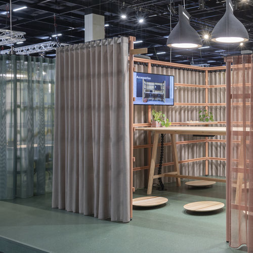 Обивочная ткань - CUR D - KVADRAT MI CASA - BuzziSpace - для штор / однотонная / из Trevira CS®