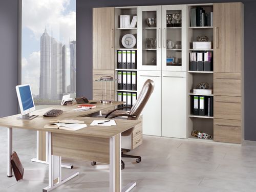 Директорский рабочий стол - EASY OFFICE.PLUS - RÖHR-Bush - современный / из дерева / из металла