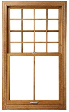 Окно из сосны - ARCHITECT SERIES® DOUBLE-HUNG - PELLA - из красного дерева / из ольхи / из дугласовой пихты