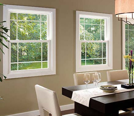 Виниловое окно - PELLA® 350  DOUBLE-HUNG - PELLA - со створкой