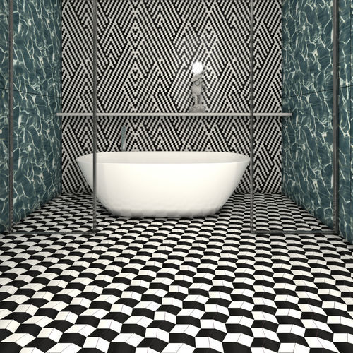Плитка из керамогранита - DISTORTION - Ceramica Bardelli - сатинированная / для интерьера / для ванной комнаты