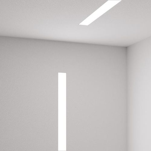 Встраиваемый светильник в потолок - ZYNN 3" LINES  - SPI Lighting - встраиваемый в стену / LED / линейный