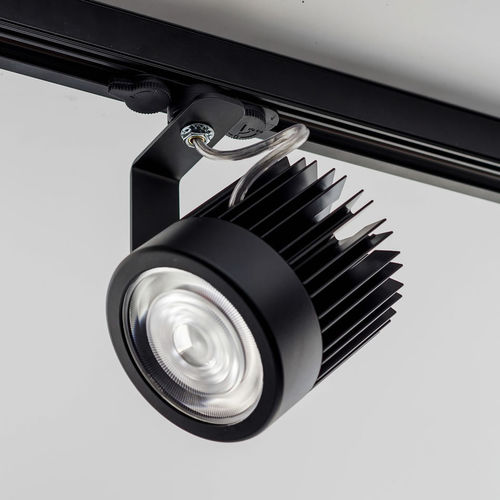 Светильник на рейке LED - REA - led luce dintorni srl - круглый / из анодированного алюминия / из поликарбоната
