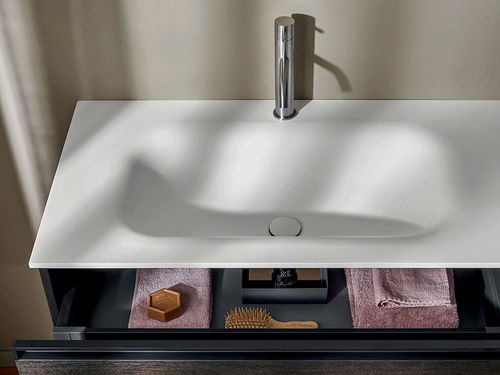 Встроенная раковина - SOFT - F.lli Stocco s.r.l. - из Corian® / глянцевая / прямоугольная