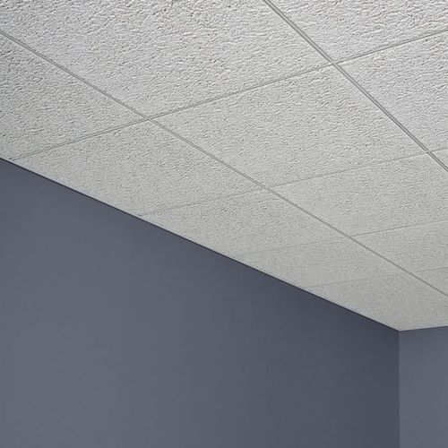 Акустическая панель для потолков - GLACIER™ BASIC - USG - из минерального волокна / с геометрической структурой / текстурированная