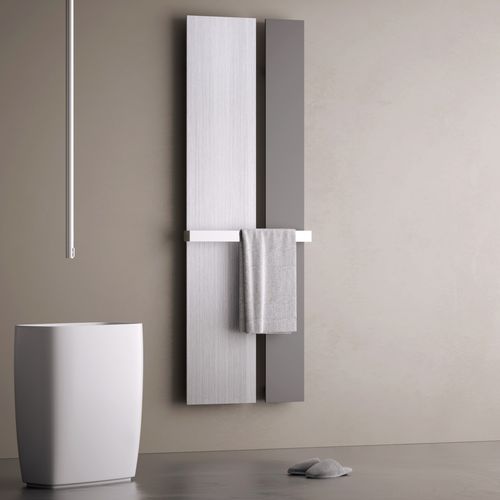 Полотенцесушитель на горячей воде - DUAL - Hotech Design - электрический / 751 w...1000 w / современный