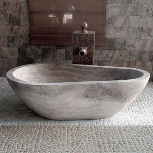 Овальная ванна - PIEDRA  PAVO - Ws Bath Collections - островная / для профессионального использования / из камня