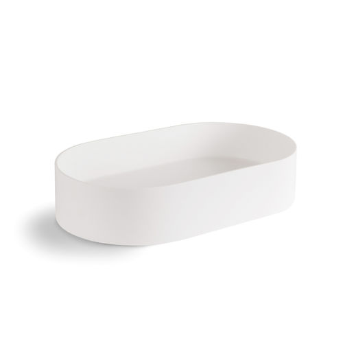 Настольная раковина - MOMON - Ws Bath Collections - из Solid Surface / овальная / современная