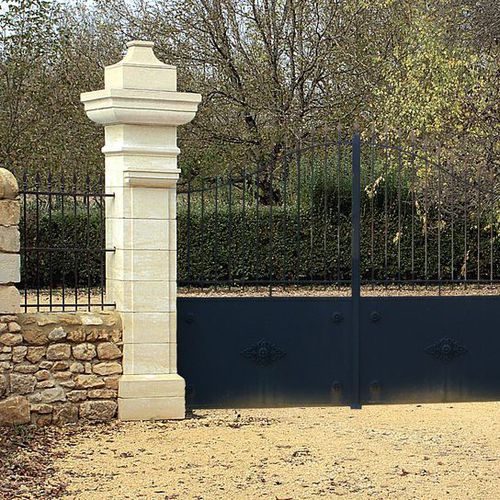 Плита из камня из натурального камня - COLUMN - CREA STONE - для заграждения / для стойки / очищенная