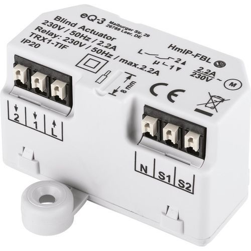 Коммутационный привод для систем домашней автоматизации - HmIP-FBL - Homematic IP by eQ-3 - встроенная / для бытового использования / для профессионального использования