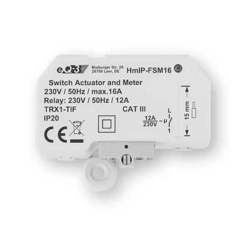 Коммутационный привод для систем домашней автоматизации - HmIP-FSM16 - Homematic IP by eQ-3 - выступающая / для бытового использования / для интерьера