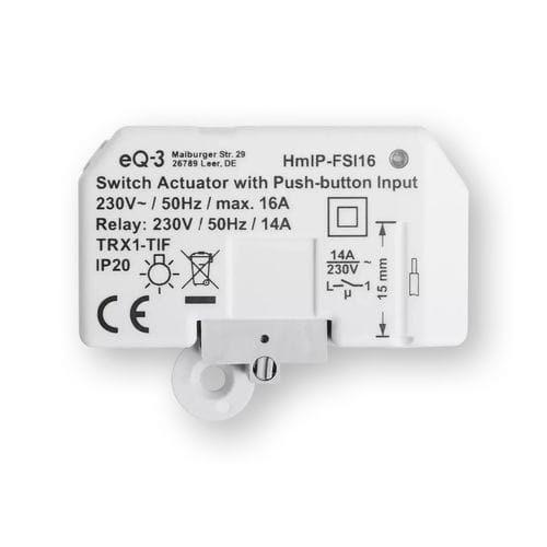 Коммутационный привод для систем домашней автоматизации - HmIP-FSI16 - Homematic IP by eQ-3 - встроенная / для бытового использования / для интерьера