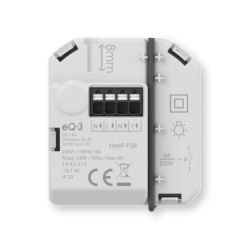 Коммутационный привод для систем домашней автоматизации - HMIP-FS6 - Homematic IP by eQ-3 - выступающая / для бытового использования / для интерьера