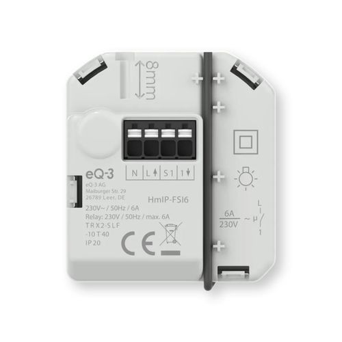 Коммутационный привод для систем домашней автоматизации - HMIP-FSI6 - Homematic IP by eQ-3 - встроенная / выступающая / для бытового использования