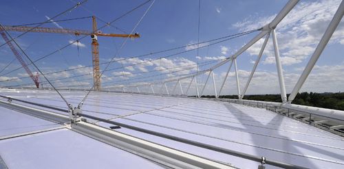 Натяжная конструкция кабель-мембрана - STADIUM ROOFS - Max Bögl - для покрытий / с мембраной из ПВХ / для стадиона