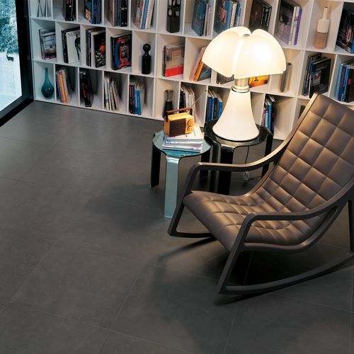 Плитка из керамогранита - ZEN : GRAPHITE - Novoceram sas - сатинированная / структурная / для интерьера