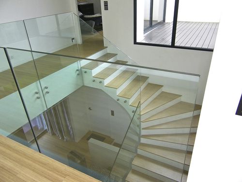 Ограждение из стекла - GLASSY - Trescalini - решетчатое / для интерьера / для лестниц