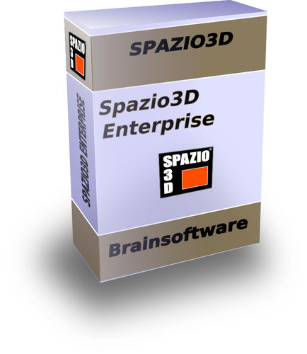 Программное обеспечение внутренней компоновки - SPAZIO3D ENTERPRISE - BRAINSOFTWARE - SPAZIO3D - CAO / для бетонной конструкции / 3D