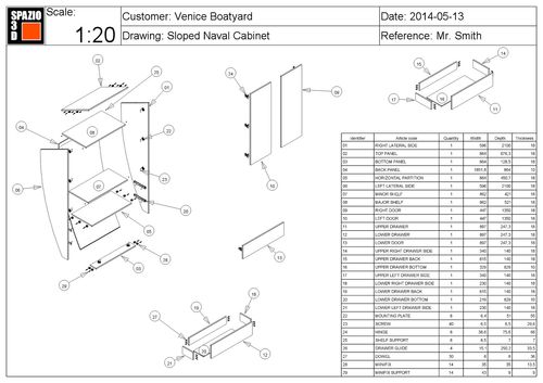 Программное обеспечение для управления производством - SPAZIO3D JOINERY 1 - BRAINSOFTWARE - SPAZIO3D - для столярных изделий