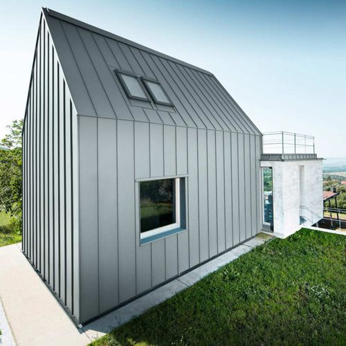 Алюминизированное покрытие из пластин - PREFALZ® - PREFA Aluminiumprodukte GmbH - со стоячим фальцем