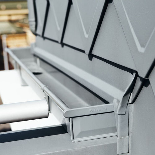 Спускной желоб из алюминия - BOX - PREFA Aluminiumprodukte GmbH - квадратный / без технического обслуживания
