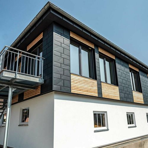 Панельная облицовка фасада - SIDING.X - PREFA Aluminiumprodukte GmbH - алюминий / горизонтальная / из долговечных материалов