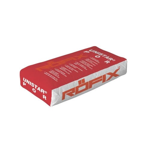Клей для керамической плитки для затирки - UNISTAR® POR - ROEFIX - для теплоизоляции снаружи ITE / с известью / минеральный