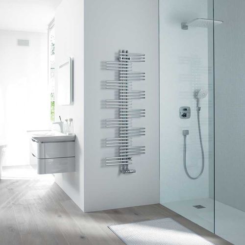 Электрический полотенцесушитель - YUCCA ASYM - Zehnder - на горячей воде / 501 w...750 w / 0...500 w
