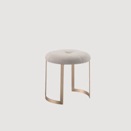 Современный табурет - MOON  - HMD Furniture - из ткани / с основанием из металла / консольный