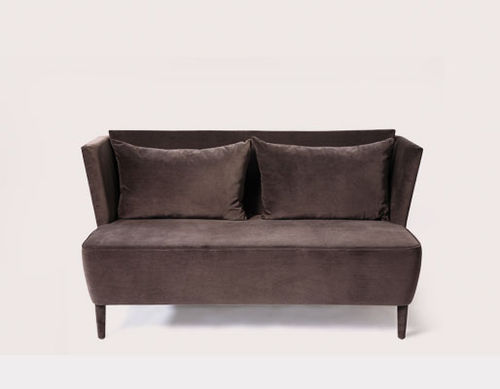 Классический диван - MAGMA - HMD Furniture - из ткани / коричневый / из ясеня