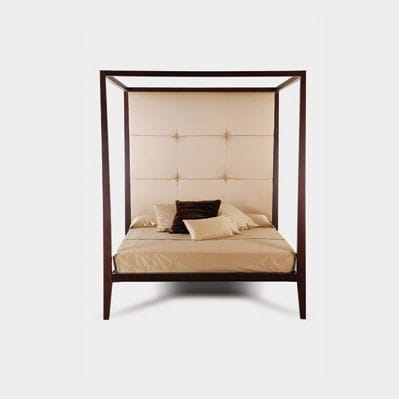 Кровать с балдахином - BALDAQUIN - HMD Furniture - двуспальная / современная / с обитым изголовьем