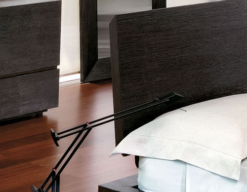 Двуспальная кровать - G  - HMD Furniture - современная / с изголовьем / из лакированной древесины