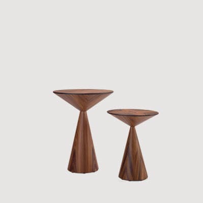 Современный вспомогательный столик - LOLA - HMD Furniture - из дуба / из орехового дерева / из лакированной МДФ