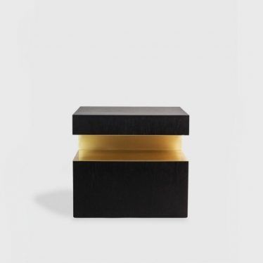 Современный ночной столик - HOOK - HMD Furniture - из дуба / из лакированной МДФ / из эбенового дерева