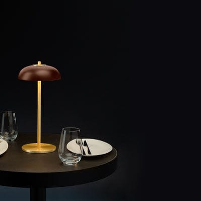 Настольная лампа - BOLACHA - HMD Furniture - из металла / из цельной древесины / современная