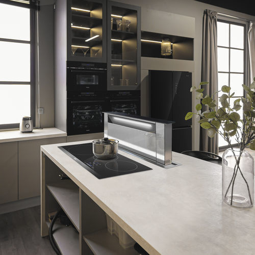 Встраиваемая вытяжка в столешницу - E-320 by Pando - Pando Integral Cooking - с воздуховодом / AirLink / минимализм