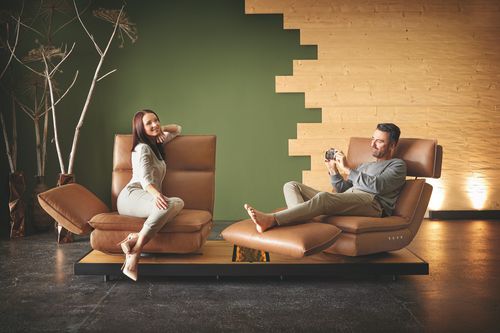 Модульный диван - SMART.LOUNGE - SEANROYALE - современный / из ткани / из кожи