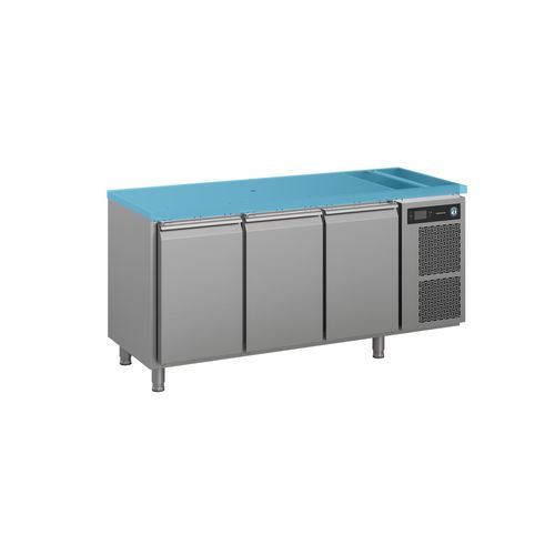 Холодильный салат-бар для профессиональной кухни - PREMIER K 3 B DL DL DR L E CO2 - Hoshizaki - 3 дверцы / без ящика / из нержавеющей стали