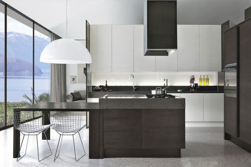 Современная кухня - LUX - CASTAGNA CUCINE - из дерева / из мрамора / островного типа