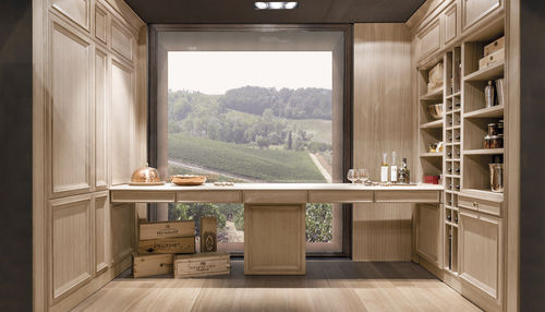 Современная кухня - TUSCANY  - CASTAGNA CUCINE - из дуба / среднего размера / с ручками
